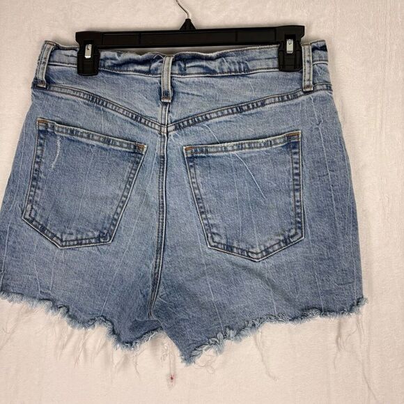 Silver Jeans High Rise Raw Hem Distress Detail Desirable Jean Shorts Size 29 - Picture 10 of 13